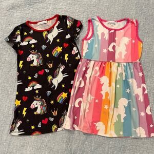 Girls Size 3 Sunshine Swing Unicorn Dresses